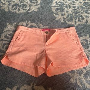 Lily Pulitzer shorts, Coral